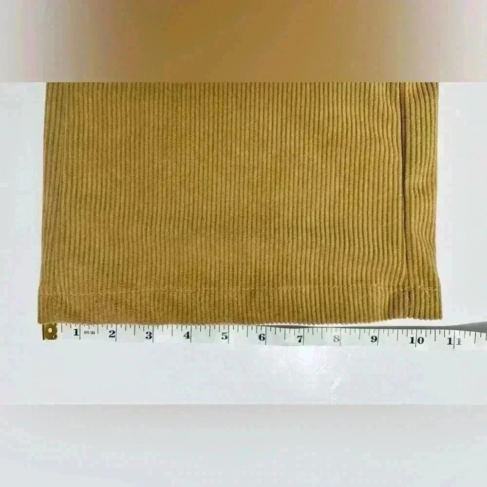 NWOT Amazon Camel corduroy hi-rise wide leg pants, Women’s Size Small - Picture 7 of 10